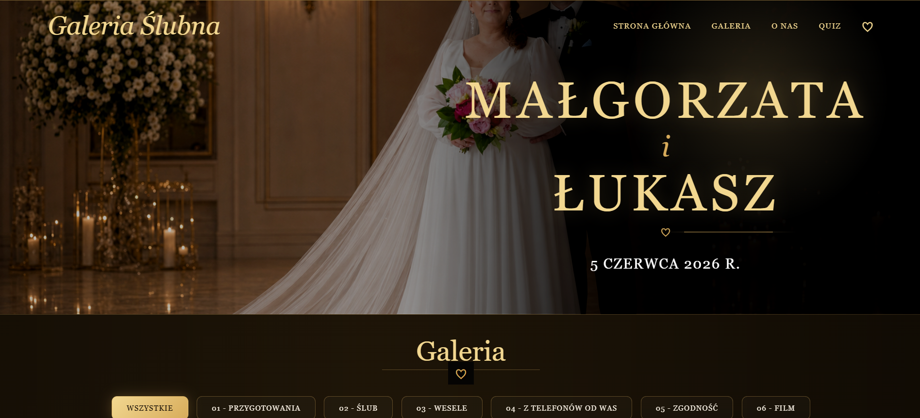 Galeria ślubna Małgorzaty i Łukasza